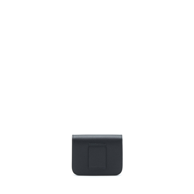 Hermes Constance Slim Epsom Black SHW Stamp U