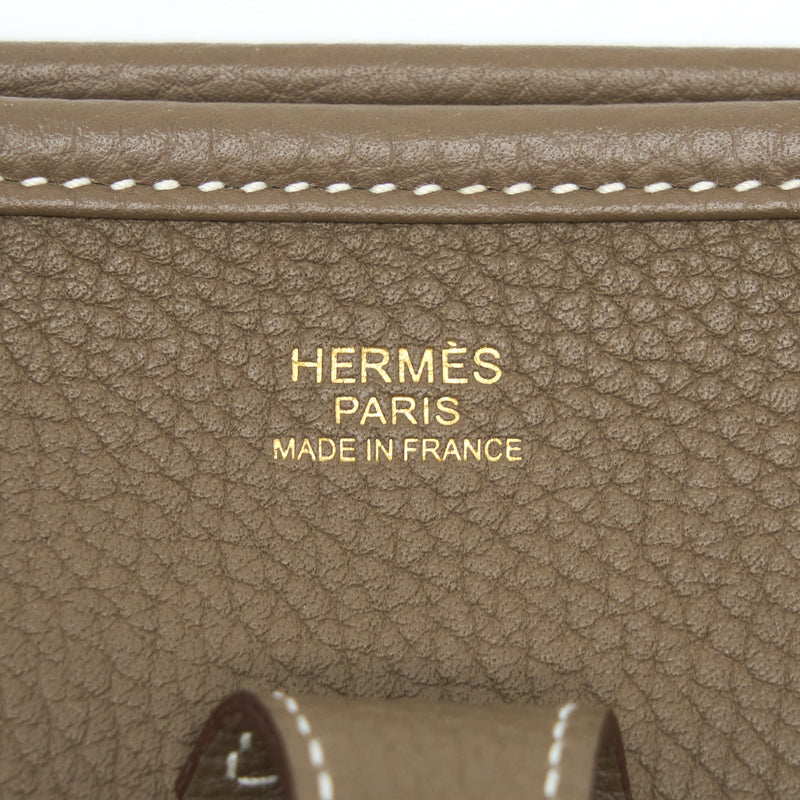 Hermes Evelyne 29 Clemence Etoupe GHW Stamp Z