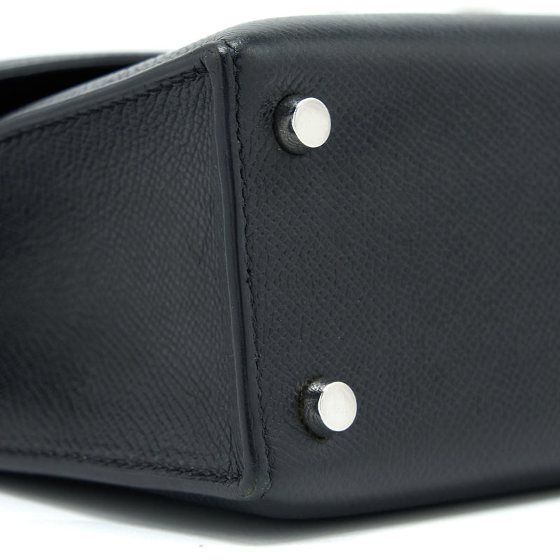 Hermes Sac Verrou 21 Epsom Black SHW Stamp A