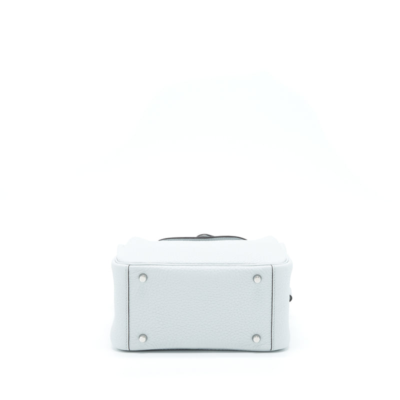 Hermes Mini Lindy Clemence Blue Pale SHW Stamp Z