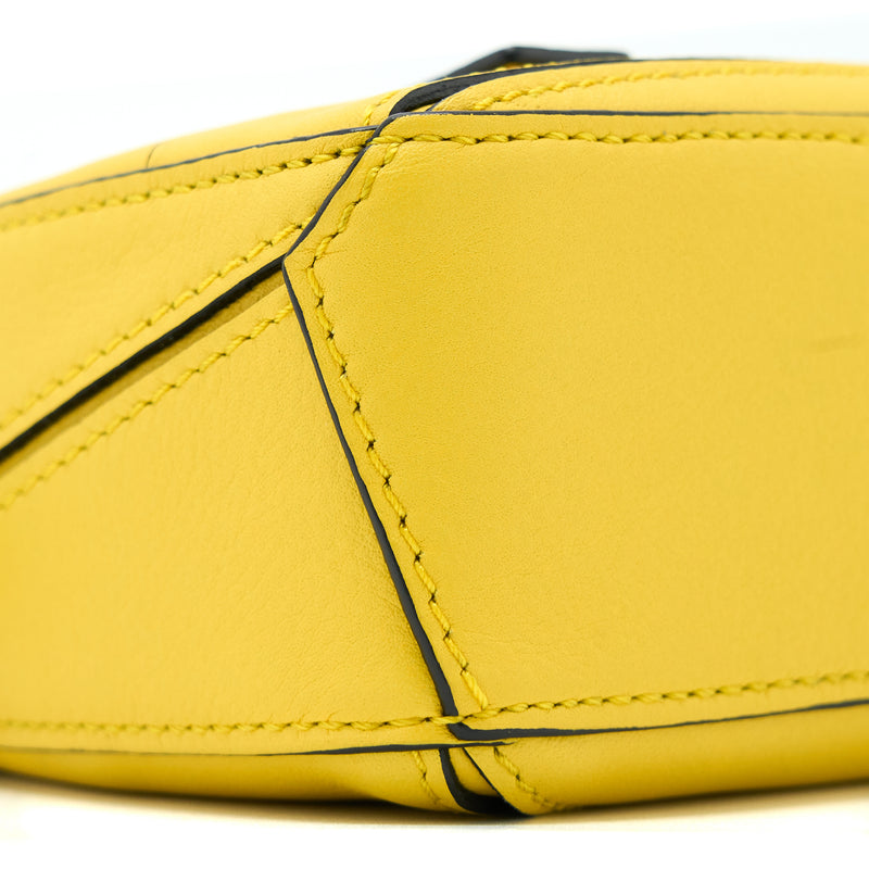 Loewe Nano Puzzle Calfskin Yellow SHW