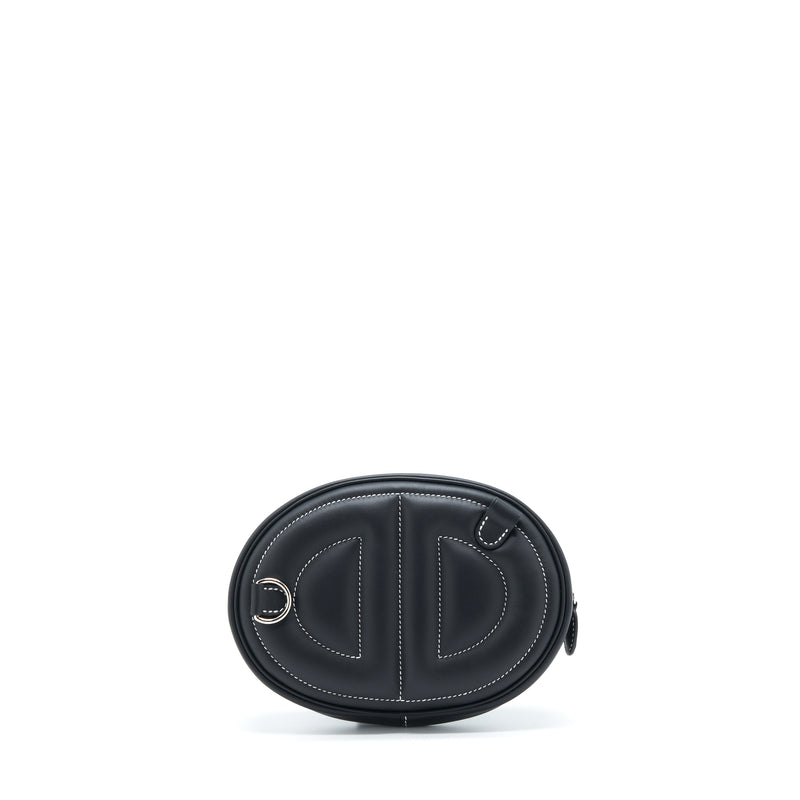 Hermes In The Loop Belt Bag Swift Black/ Blue Saphir SHW Stamp Z