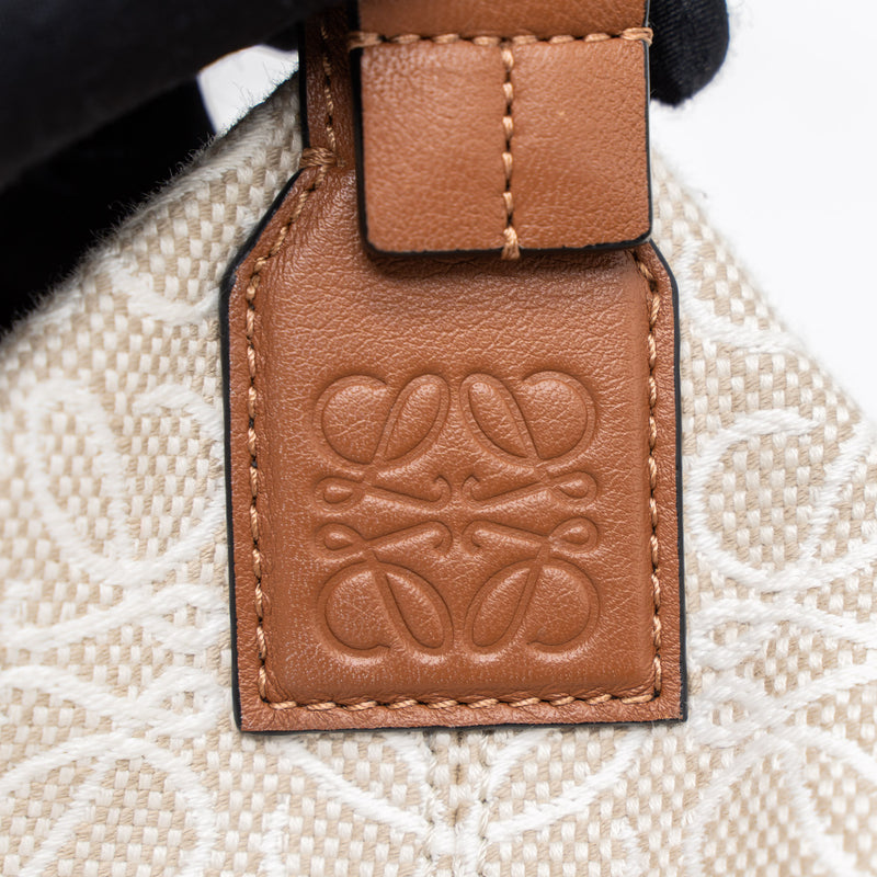 Cubi Small Leather Crossbody Bag in Brown - Loewe
