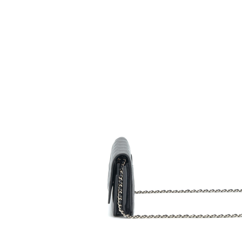 Chanel Classic Wallet On Chain Caviar Black SHW
