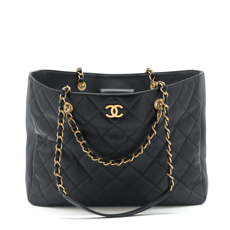 Chanel Supple Tote Black GHW (Microchip)