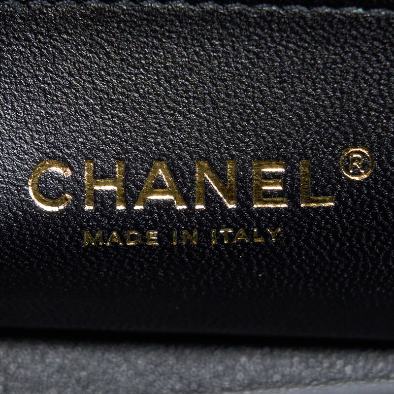 Chanel Small Boy Bag Caviar Black With Brushed GHW(Microchip)