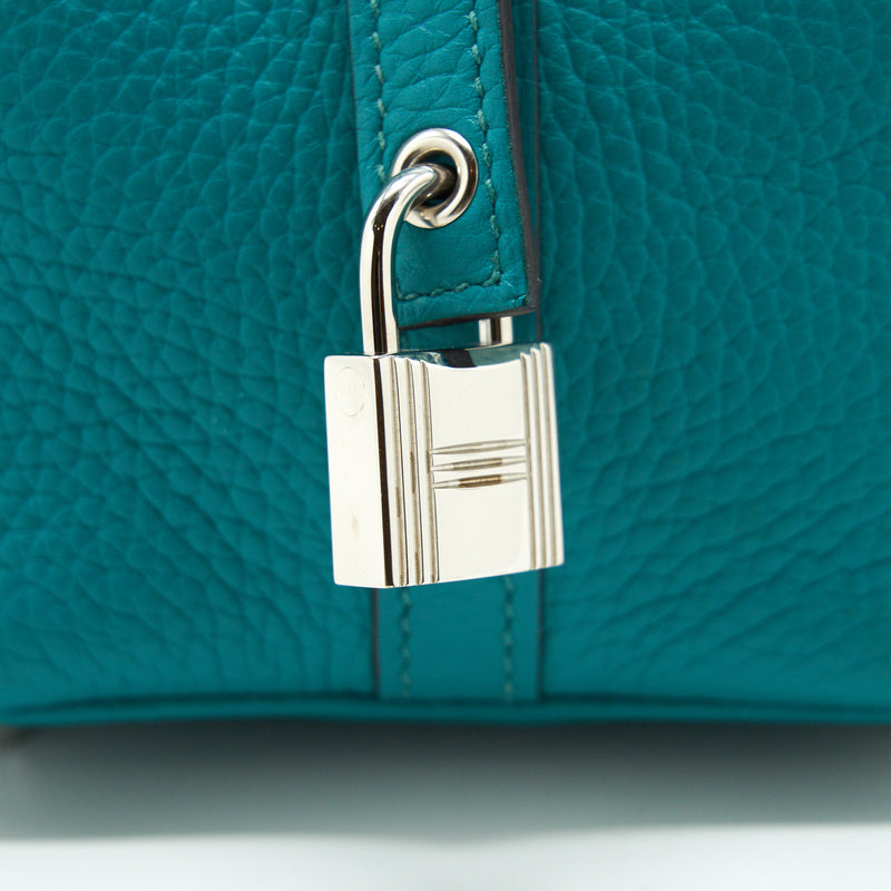 Hermes Picotin 18 Lock Bag 7F Blue Paon SHW Stamp A