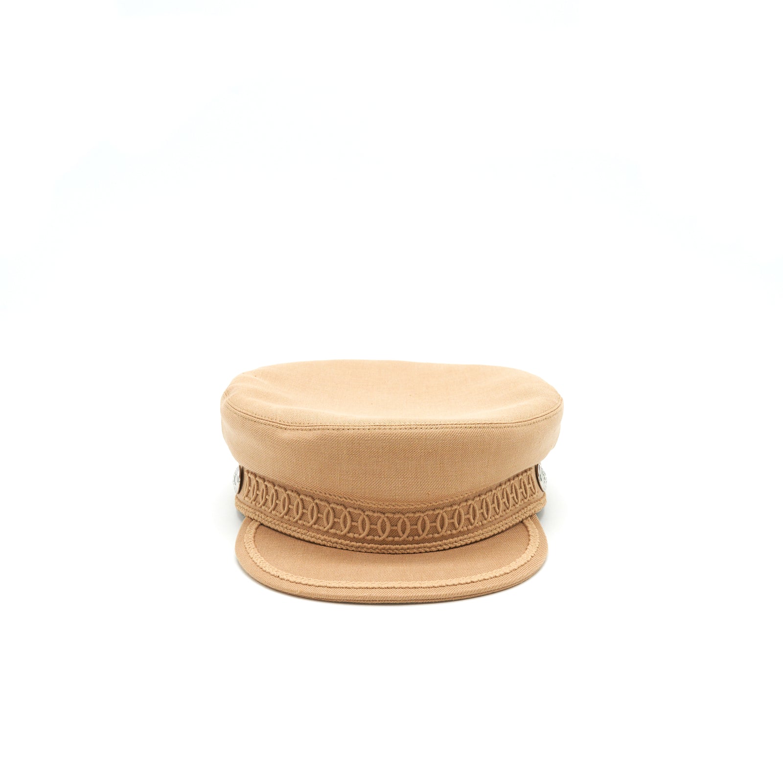 Hermes Size 57 Casquette Cabourg Cap Beige Mastic display picture 1