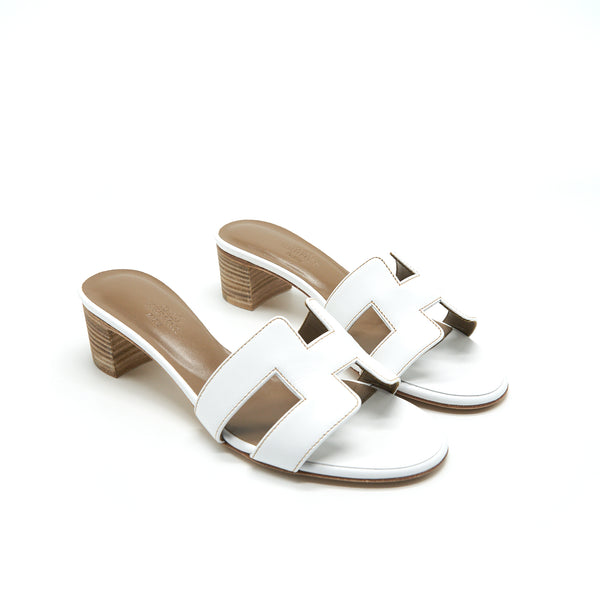 Hermes Oasis Sandal Blanc Size 35.5