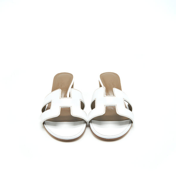 Hermes Oasis Sandal Blanc Size 35.5