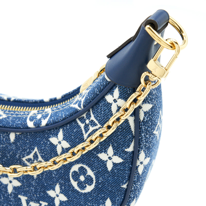 Louis Vuitton 2022 Monogram Denim Loop Bag w/ Tags - Blue Shoulder