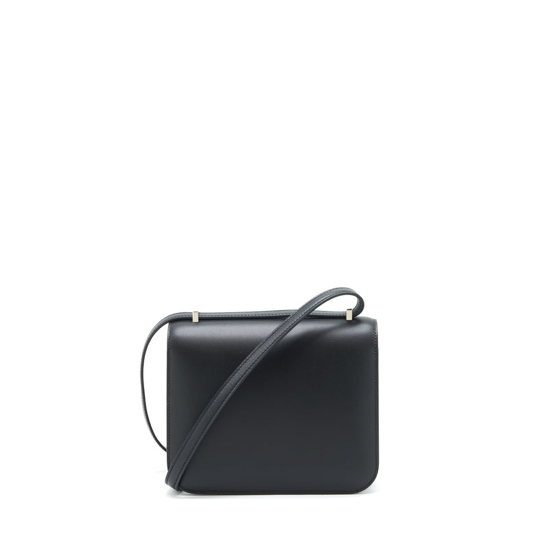 Hermes Mini Constance Monsieur Black With Lizard Buckle / Ombré Stamp Y