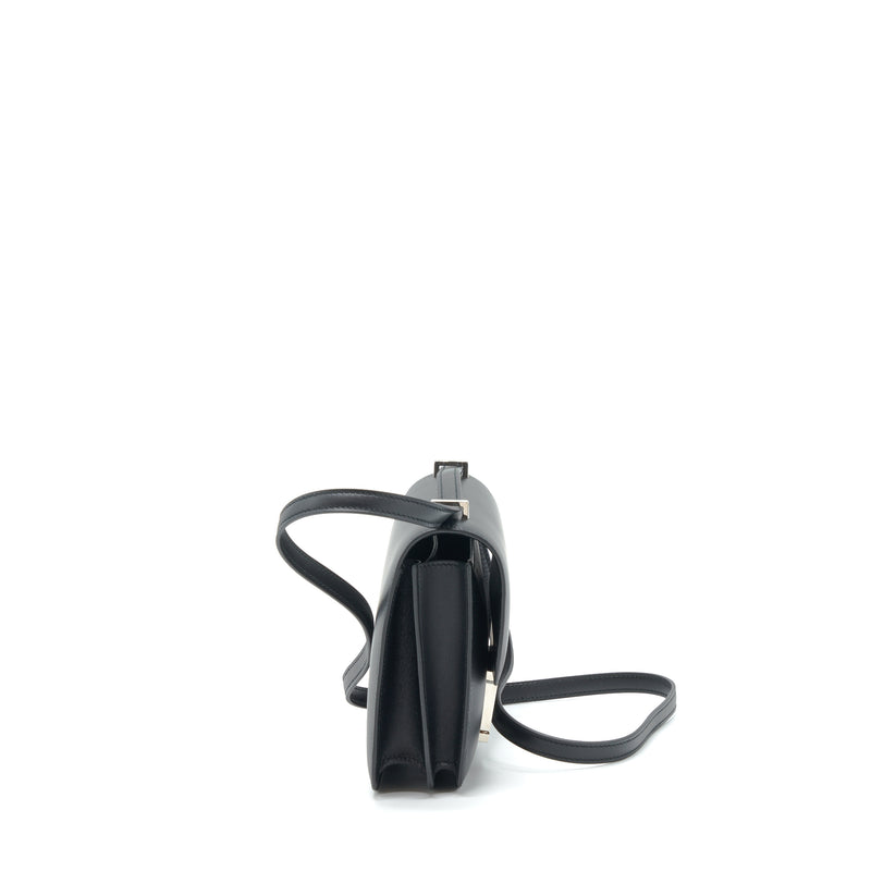 Hermes Mini Constance Monsieur Black With Lizard Buckle / Ombré Stamp Y