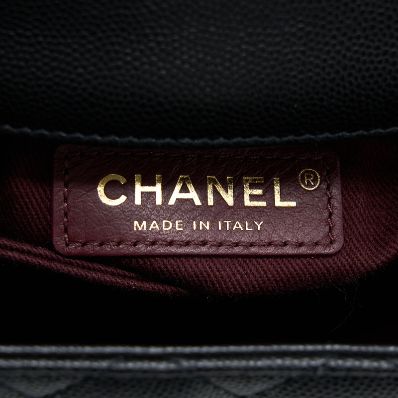 Chanel Small Coco Handle Caviar Black LGHW