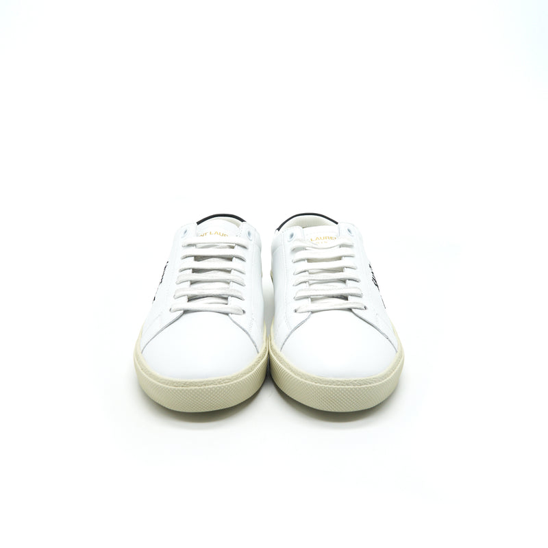 Saint Laurent Size 37 Court Classic Low Top Leather Sneakers