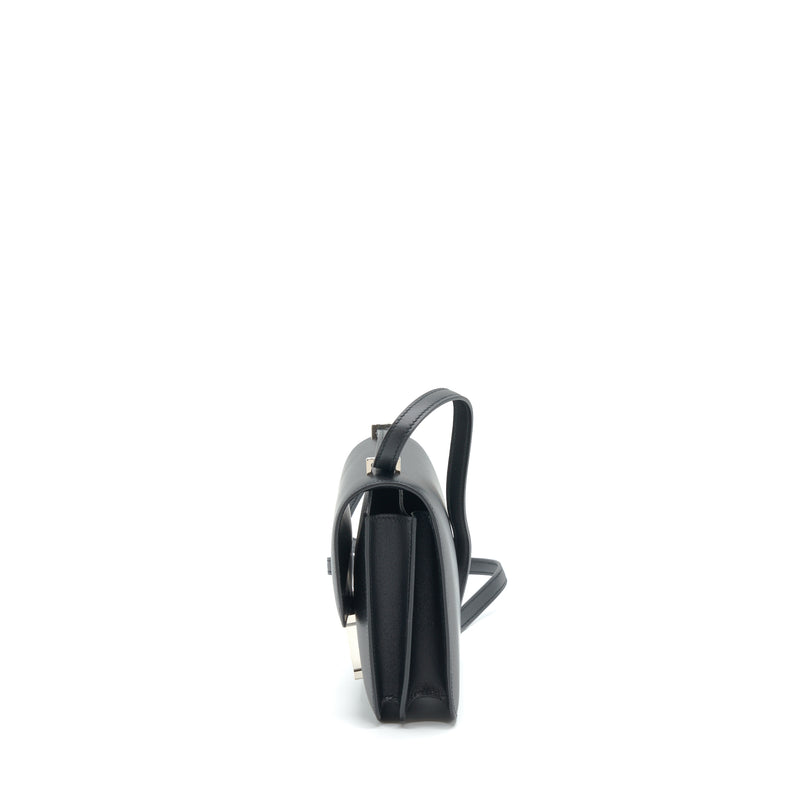 Hermes Mini Constance Monsieur Black With Lizard Buckle / Ombré Stamp Y