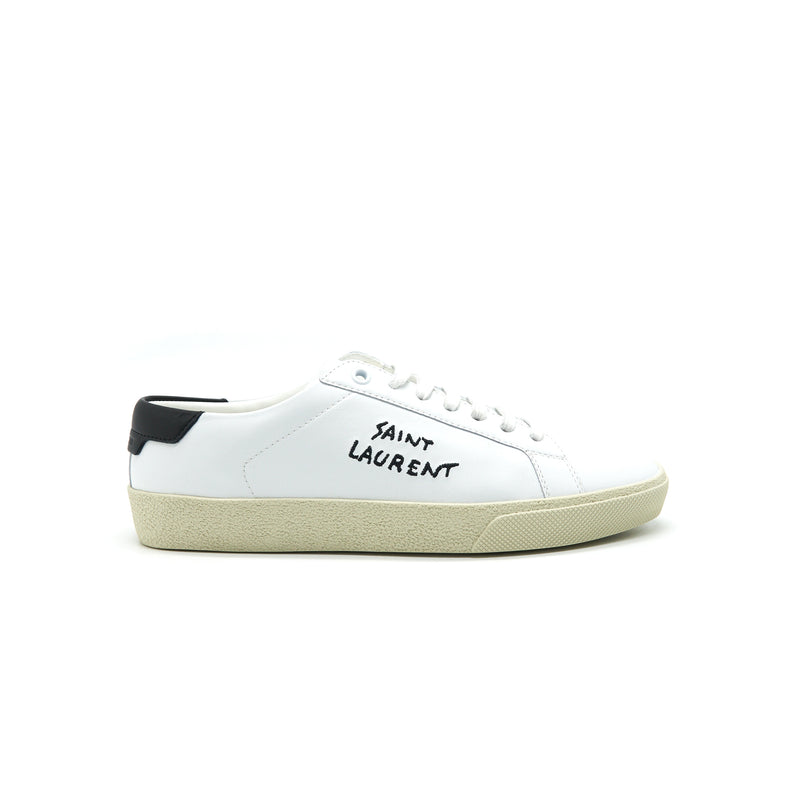 Saint Laurent Size 37 Court Classic Low Top Leather Sneakers