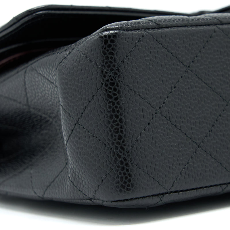 Chanel Medium Classic Double Flap Bag Caviar Black GHW