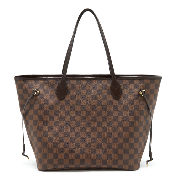 Louis Vuitton Neverfull MM Damier Ebene Rose Ballerine GHW
