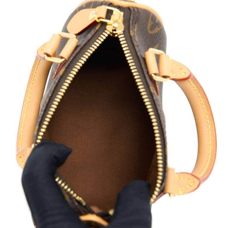 Louis Vuitton Nano Speedy Monogram Canvas GHW(New Version)