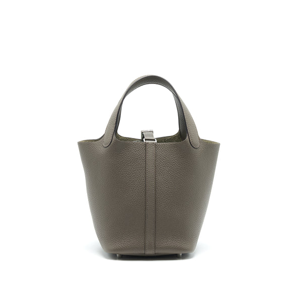 Hermes picotin 18 gris Etain SHW