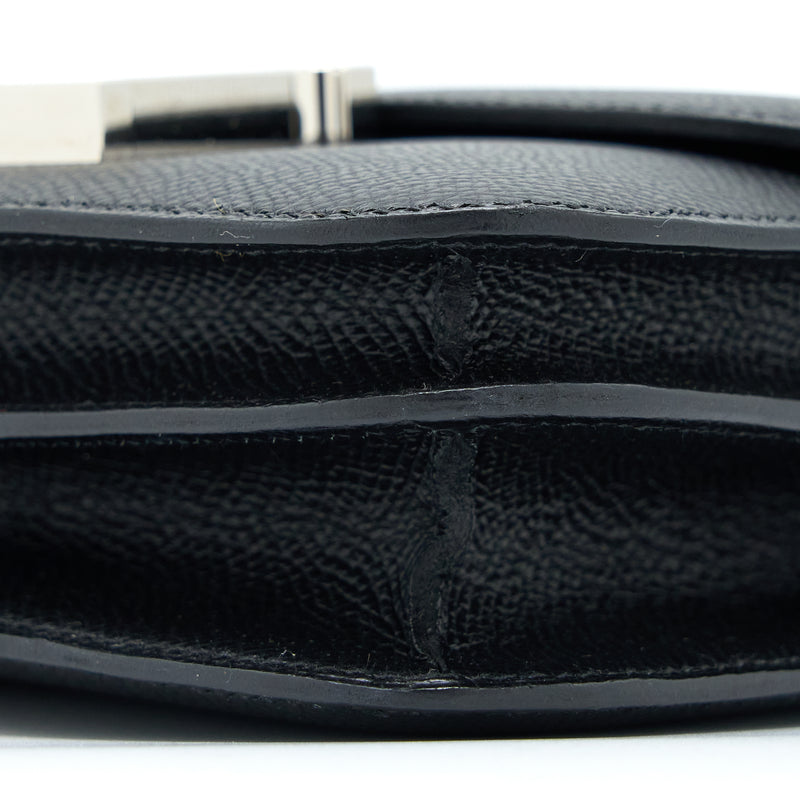 Hermes Mini Constance Epsom Black SHW Stamp Y