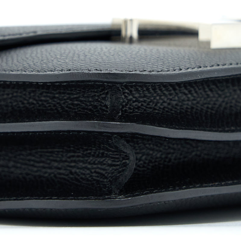 Hermes Mini Constance Epsom Black SHW Stamp Y