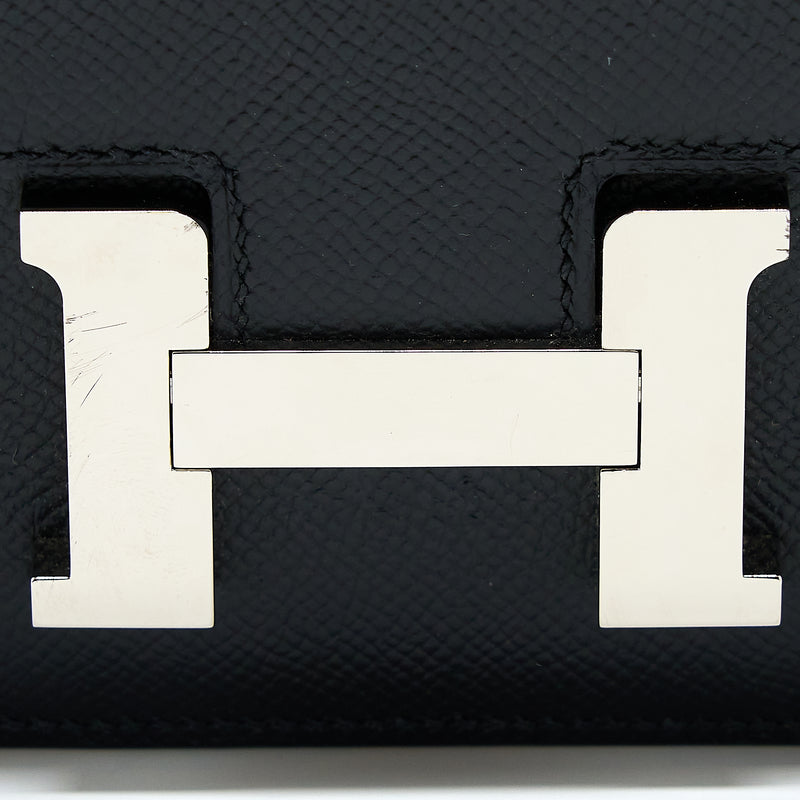 Hermes Mini Constance Epsom Black SHW Stamp Y