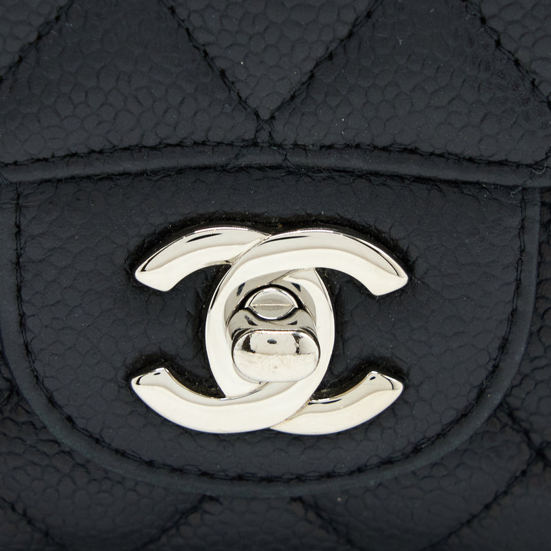 Chanel Medium Classic Double Flap Bag Caviar Black SHW