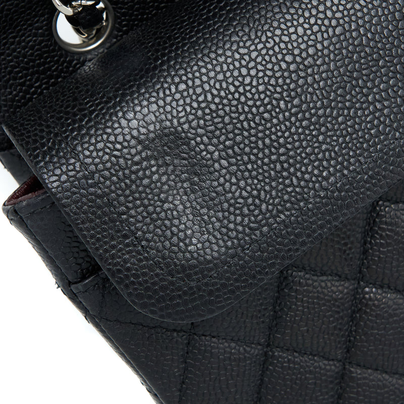 Chanel Medium Classic Double Flap Bag Caviar Black SHW