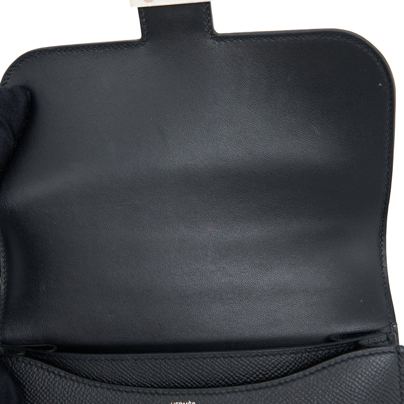 Hermes Mini Constance Epsom Black SHW Stamp Y
