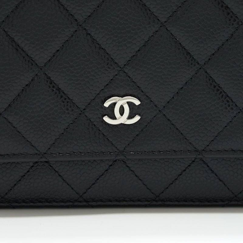 Chanel Classic Wallet On Chain Caviar Black SHW