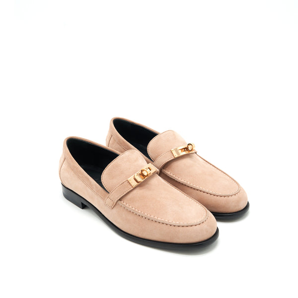 Hermes size 37 Femme Destin Loafer Chèvre Velours