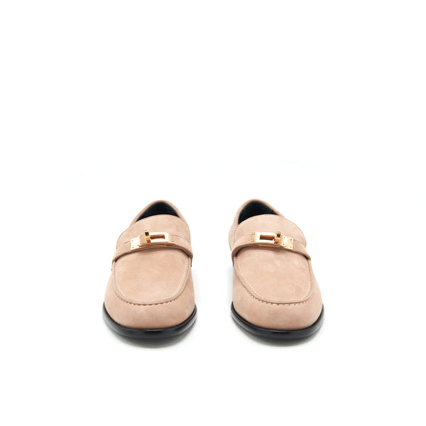 Hermes size 37 Femme Destin Loafer Chèvre Velours