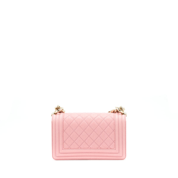 Chanel Small Boy Caviar Light Pink LGHW