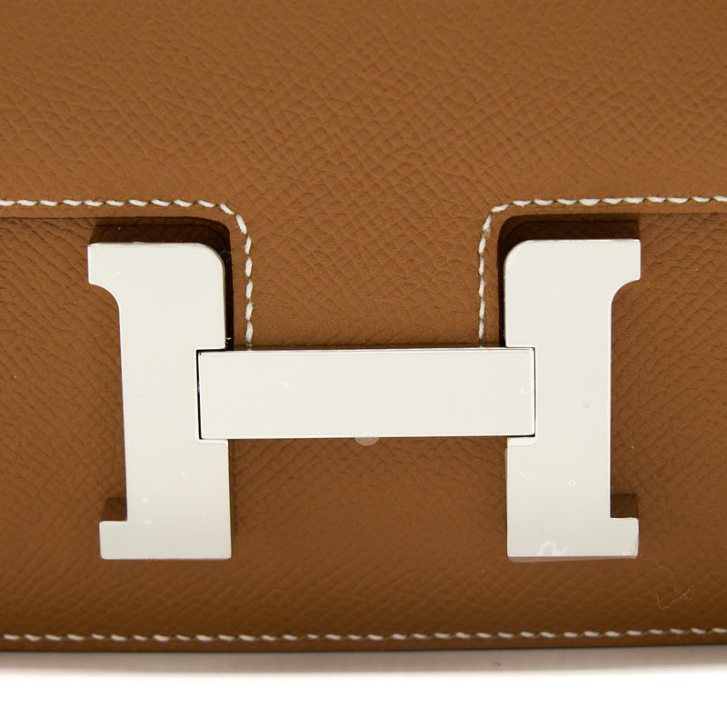 Hermes Constance Mini Epsom Gold SHW Stamp U (New Version)