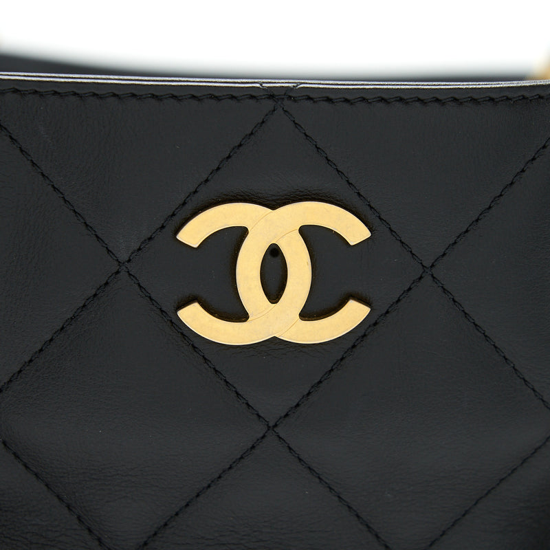 Chanel Supple Tote Black GHW (Microchip)