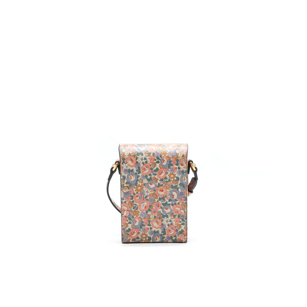 Gucci Liberty Floral Mini Bag In Light Pink and Blue