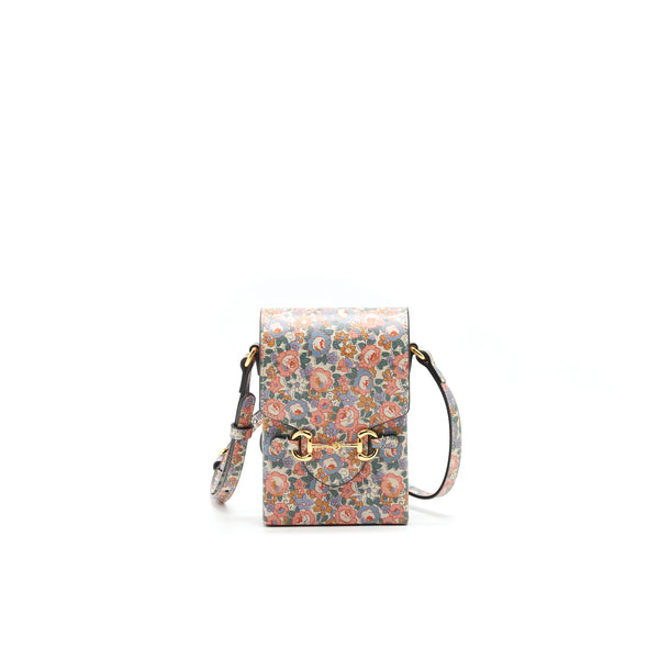 Gucci Liberty Floral Mini Bag In Light Pink and Blue