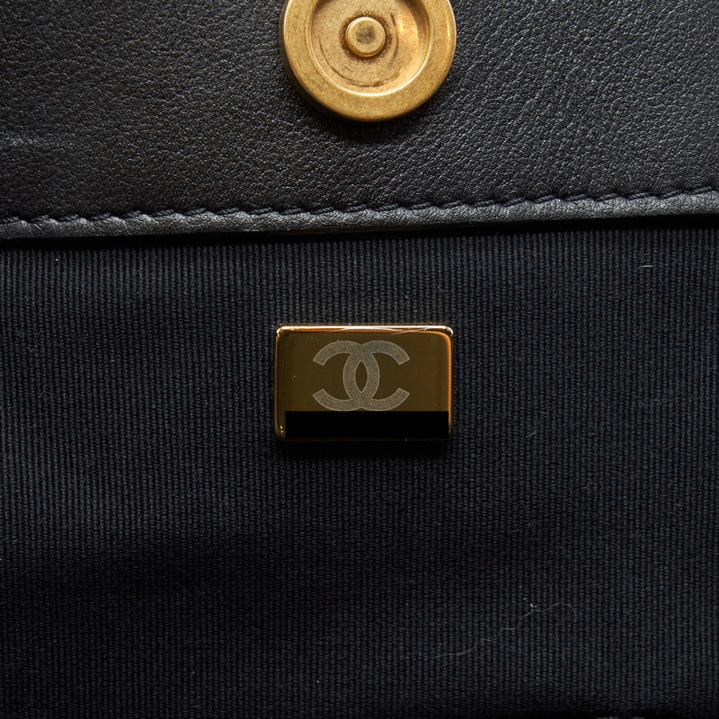 Chanel Supple Tote Black GHW (Microchip)
