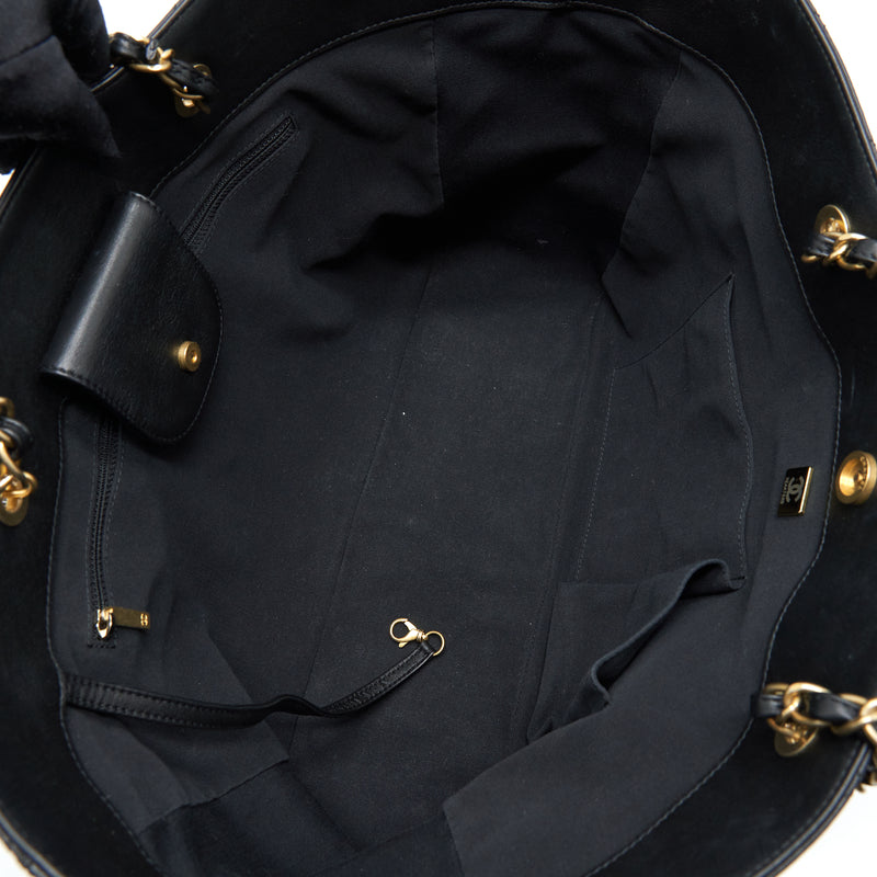 Chanel Supple Tote Black GHW (Microchip)