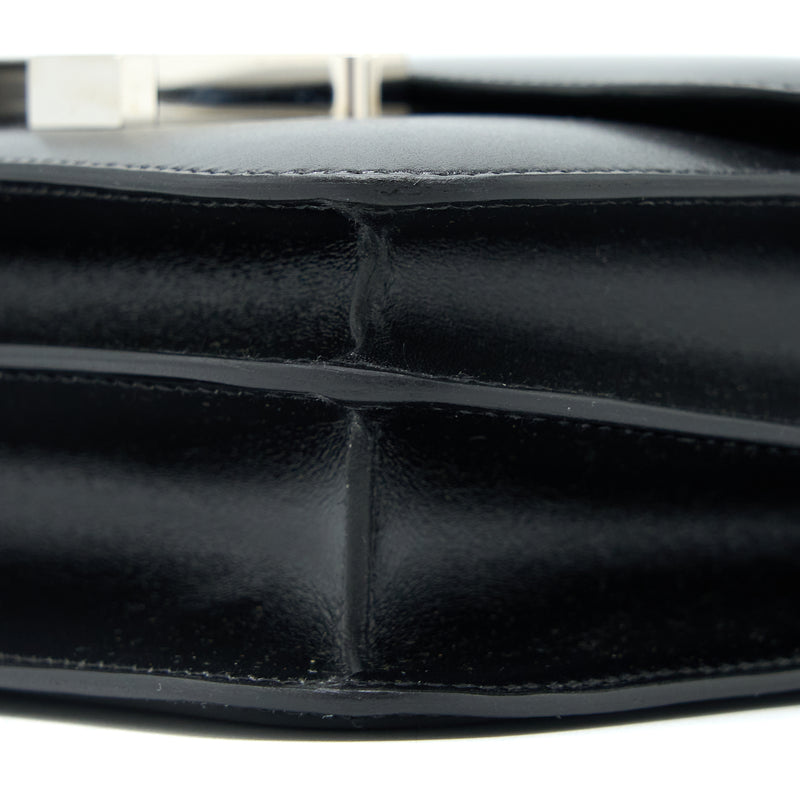 Hermes Mini Constance Box Black SHW Stamp Z