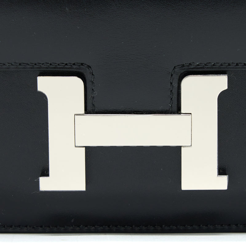Hermes Mini Constance Box Black SHW Stamp Z