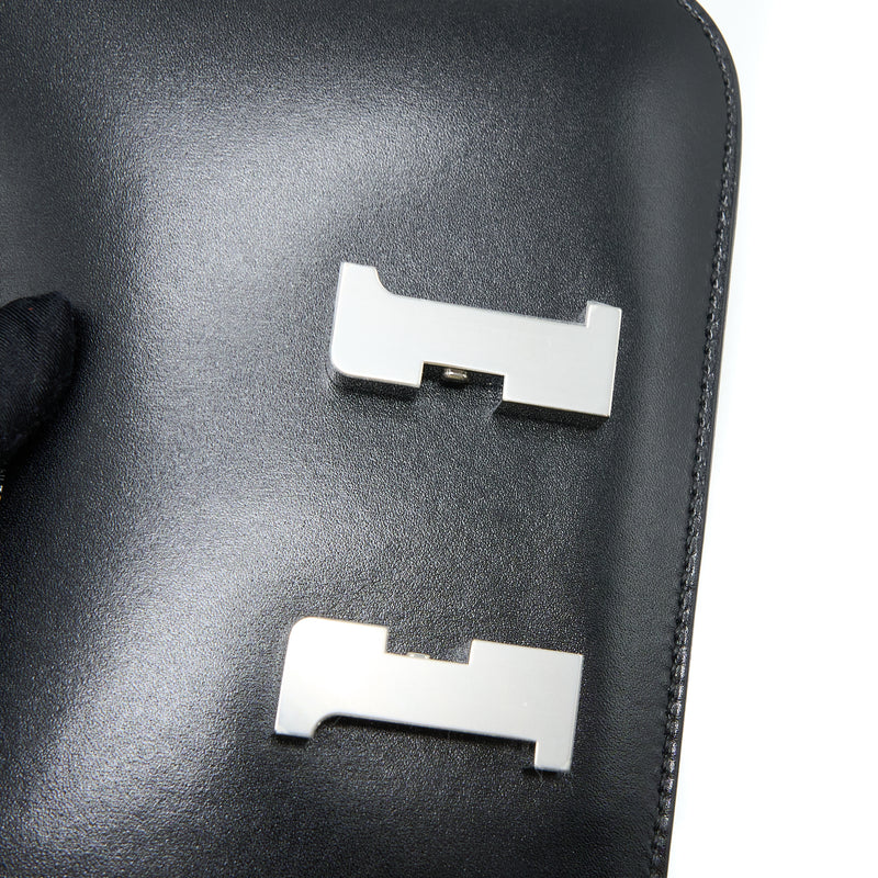 Hermes Mini Constance Box Black SHW Stamp Z