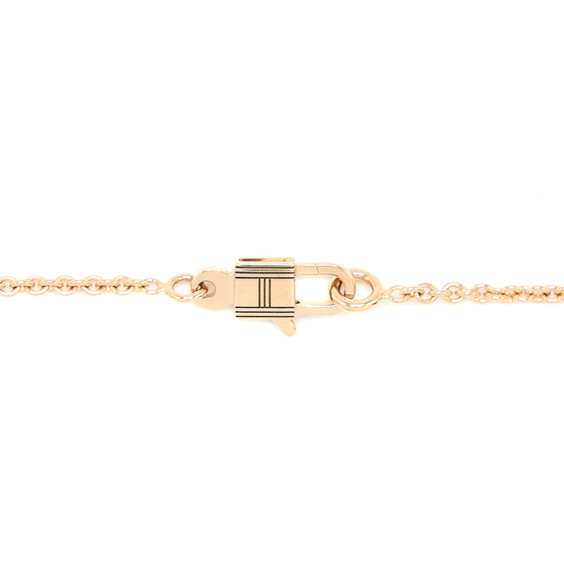 Hermes Amulettes Birkin Pendant Rose Gold With Diamonds
