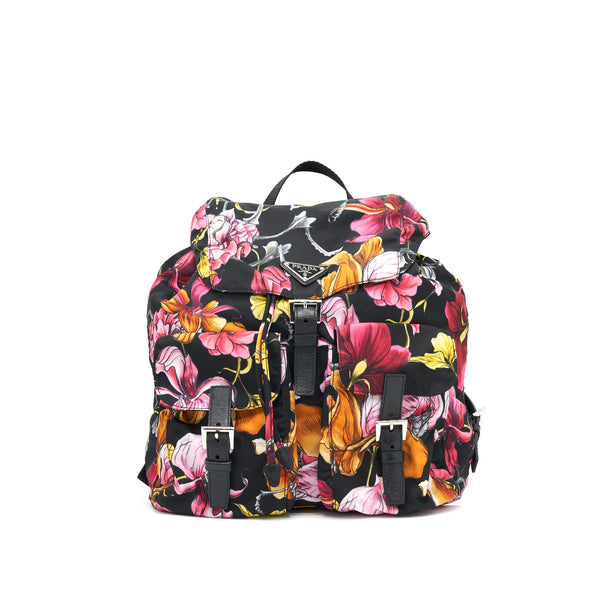 PRADA FLORAL BACKPACK MULTICOLOR