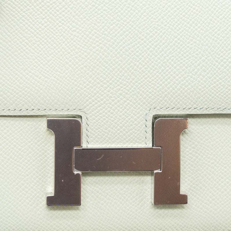 Hermes Constance Mini Epsom 0S Vert Fizz SHW Stamp U (New Version)