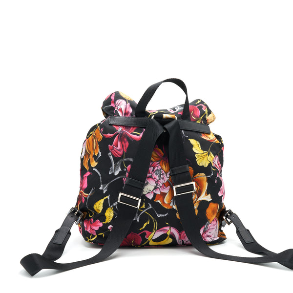 PRADA FLORAL BACKPACK MULTICOLOR