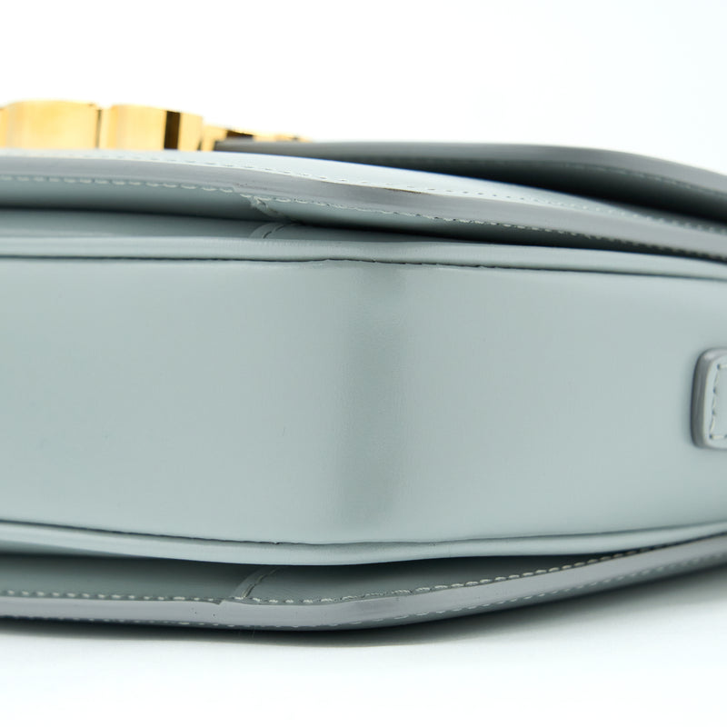 Celine Teen Triomphe Bag Calfskin Mineral GHW