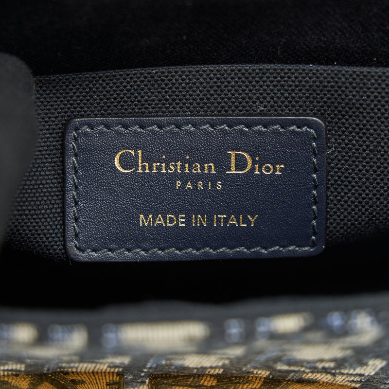 Christian Dior 30 Montaigne Box Bag Oblique Canvas Blue